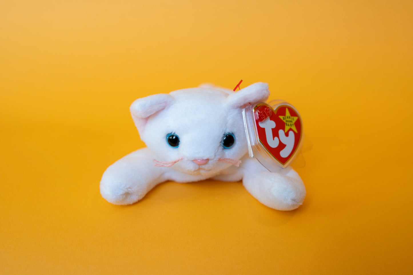 Flip (Kitten, Cat) - TY Beanie Babies - PVC Pellets - Tag in Protector - Excellent Condition