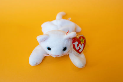 Flip (Kitten, Cat) - TY Beanie Babies - PVC Pellets - Tag in Protector - Excellent Condition