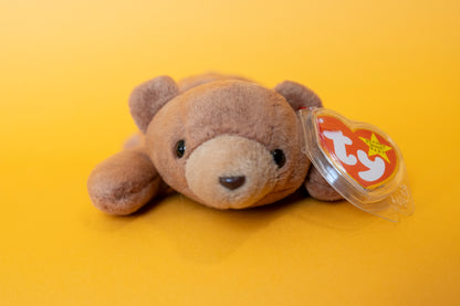 Cubbie (Bear) - TY Beanie Babies - PVC Pellets - Tag in Protector - Excellent Condition