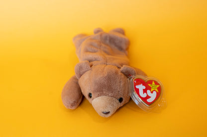 Cubbie (Bear) - TY Beanie Babies - PVC Pellets - Tag in Protector - Excellent Condition