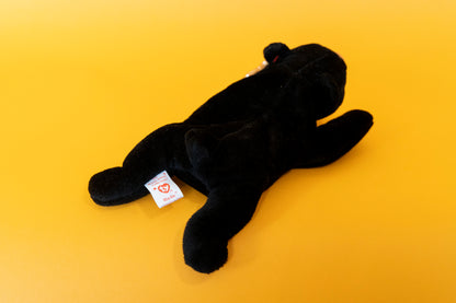 Blackie (Bear) - TY Beanie Babies - PVC Pellets - Tag in Protector - Excellent Condition