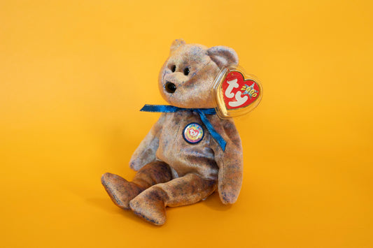 Clubby III (Official Club Bear) - TY Beanie Babies - Tag in Protector - Excellent Condition