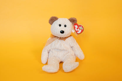 Huggy (Bear) - TY Beanie Babies - Tag in Protector - Excellent Condition