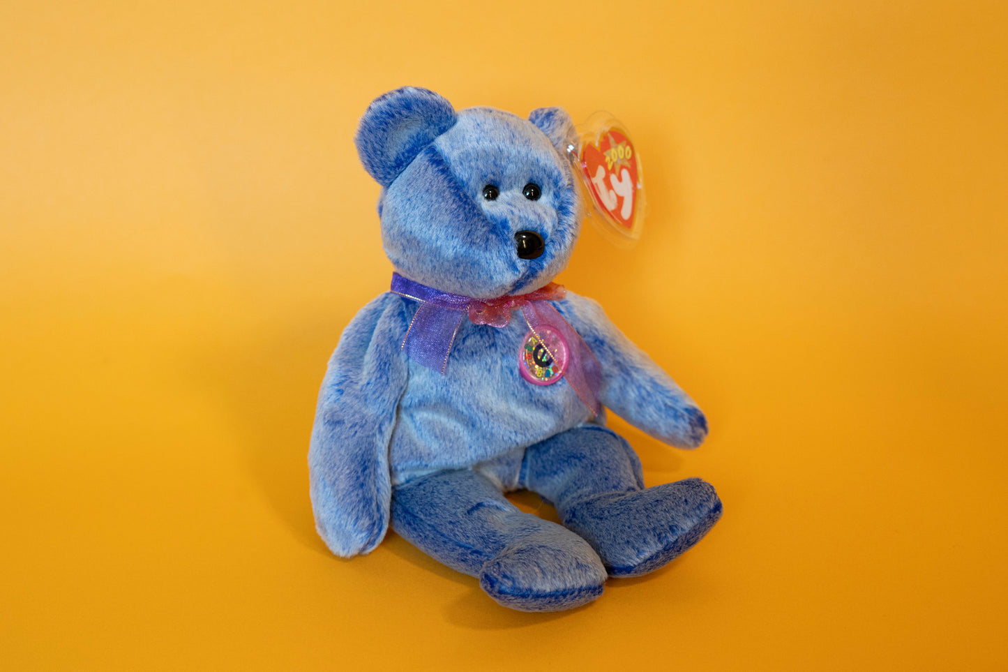 Periwinkle (Bear) - TY Beanie Babies - Tag in Protector - Excellent Condition