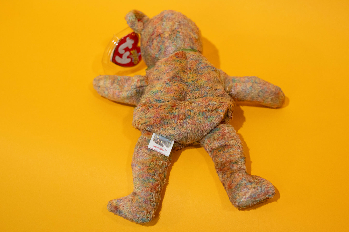 Speckles (Bear) - TY Beanie Babies - Tag in Protector - Excellent Condition - TY Store Exclusive