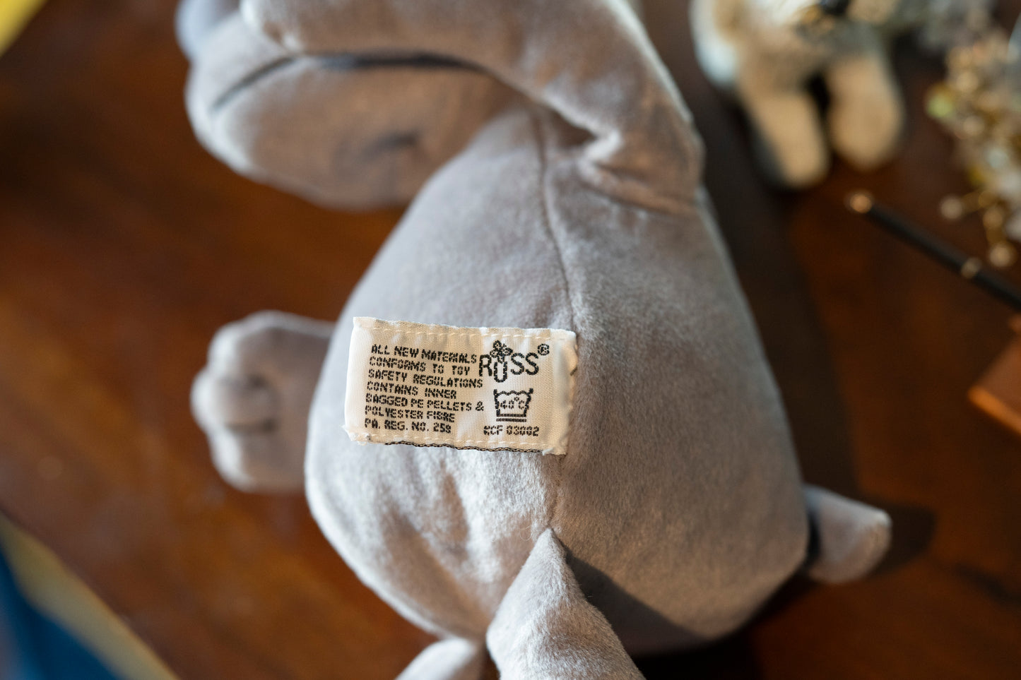 'Standard Rhino' Rhinoceros Teddy by Russ, Aprox 12", Complete with Tags, Excellent condition