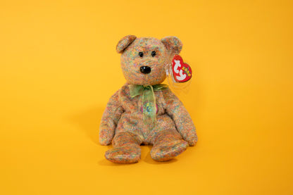 Speckles (Bear) - TY Beanie Babies - Tag in Protector - Excellent Condition - TY Store Exclusive