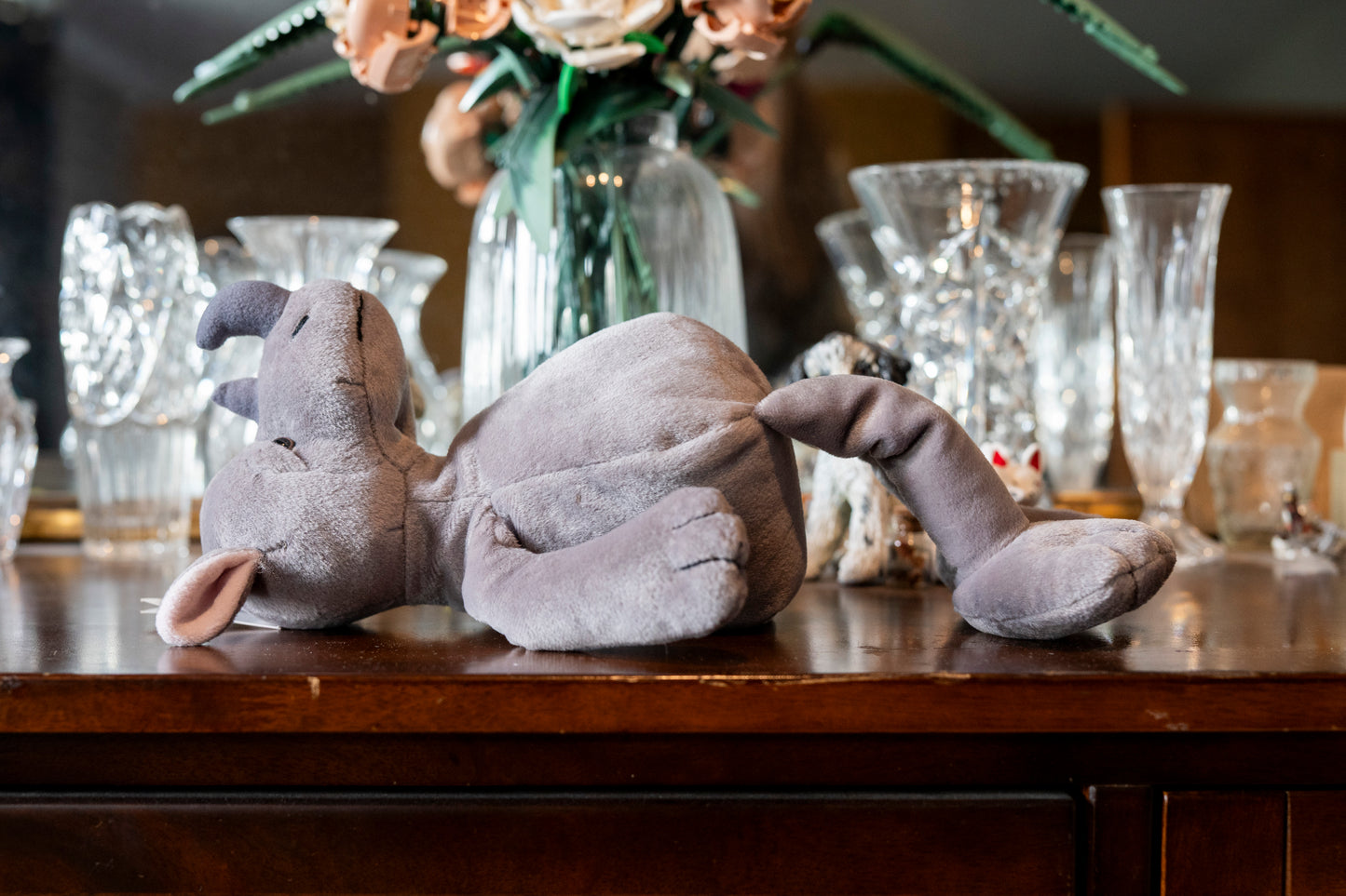 'Standard Rhino' Rhinoceros Teddy by Russ, Aprox 12", Complete with Tags, Excellent condition