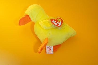 Quackers (Duck - Bird) - TY Beanie Babies - Tag in Protector - Excellent Condition