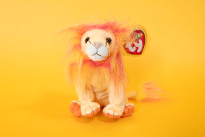 Bushy (Lion - Cat) - TY Beanie Babies - Tag in Protector - Excellent Condition