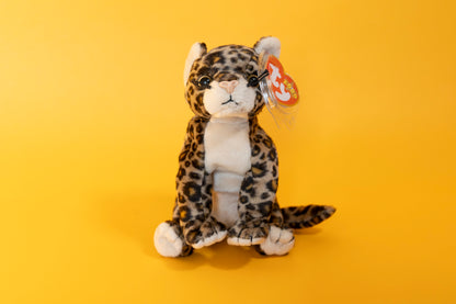 Sneaky (Leopard - Cat) - TY Beanie Babies - Tag in Protector - Excellent Condition