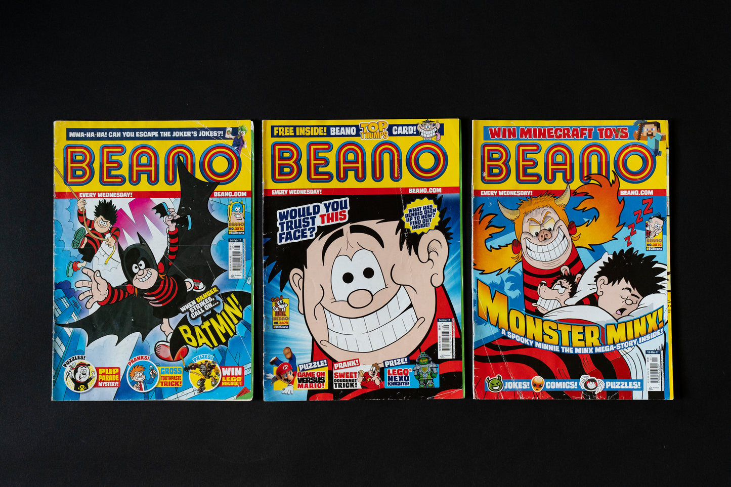 16 x Beano Comics, [2009 2011 2016 2017] Joblot / Bundle