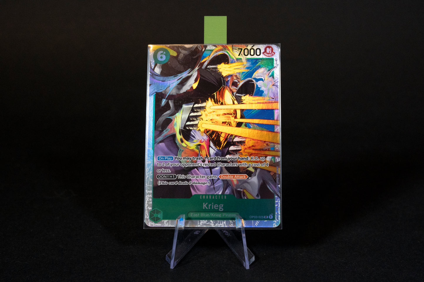 OP03-025, Krieg, One Piece, Pillars of Strength, Super Rare, Ungraded, English