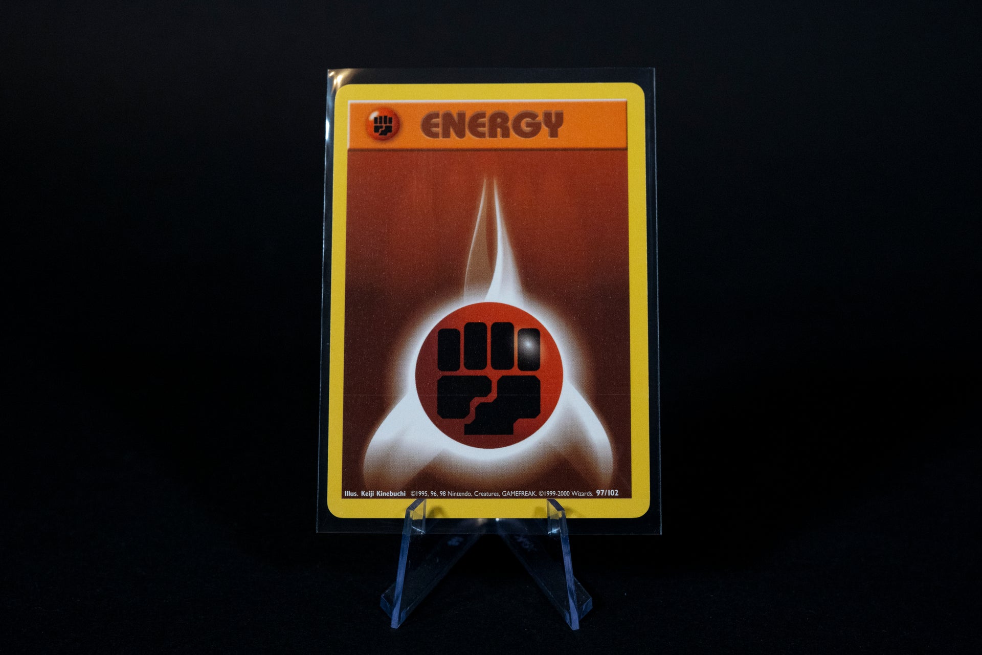 97/102, Fighting Energy, Pokemon, Base Set Unlimited, 1999-2000 (4th P –  Tenrec Studios