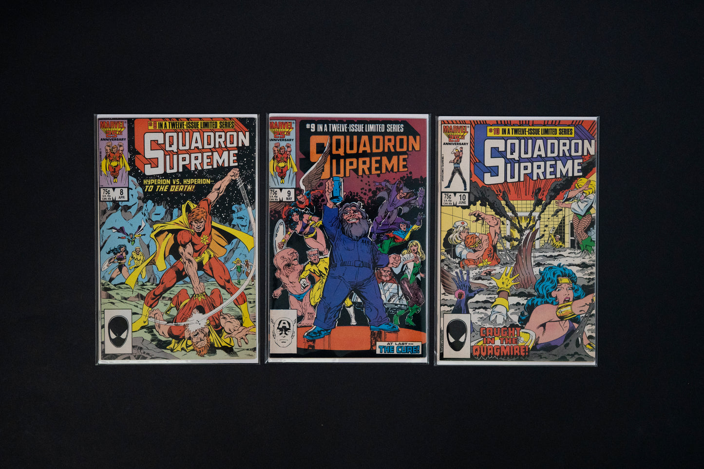 Squadron Supreme, #8 9 & 10, Marvel Comics, 1986