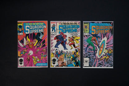 Squadron Supreme, #1 2 & 3, Marvel Comics, 1985