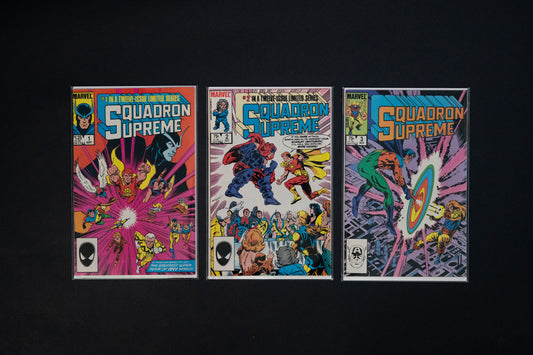 Squadron Supreme, #1 2 & 3, Marvel Comics, 1985