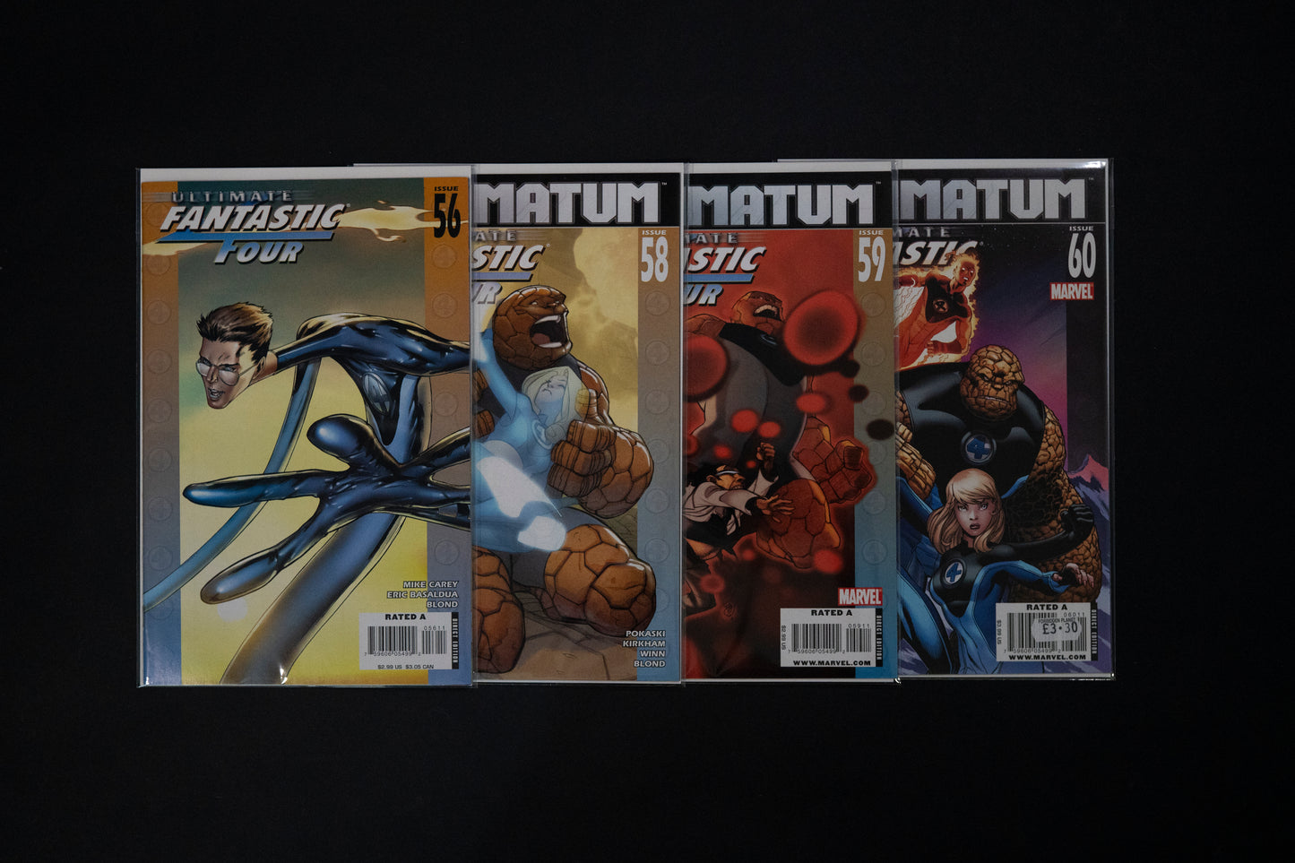 Ultimate Fantastic Four, Vol.1, #56 58 59 & 60, Marvel Comics, 2008