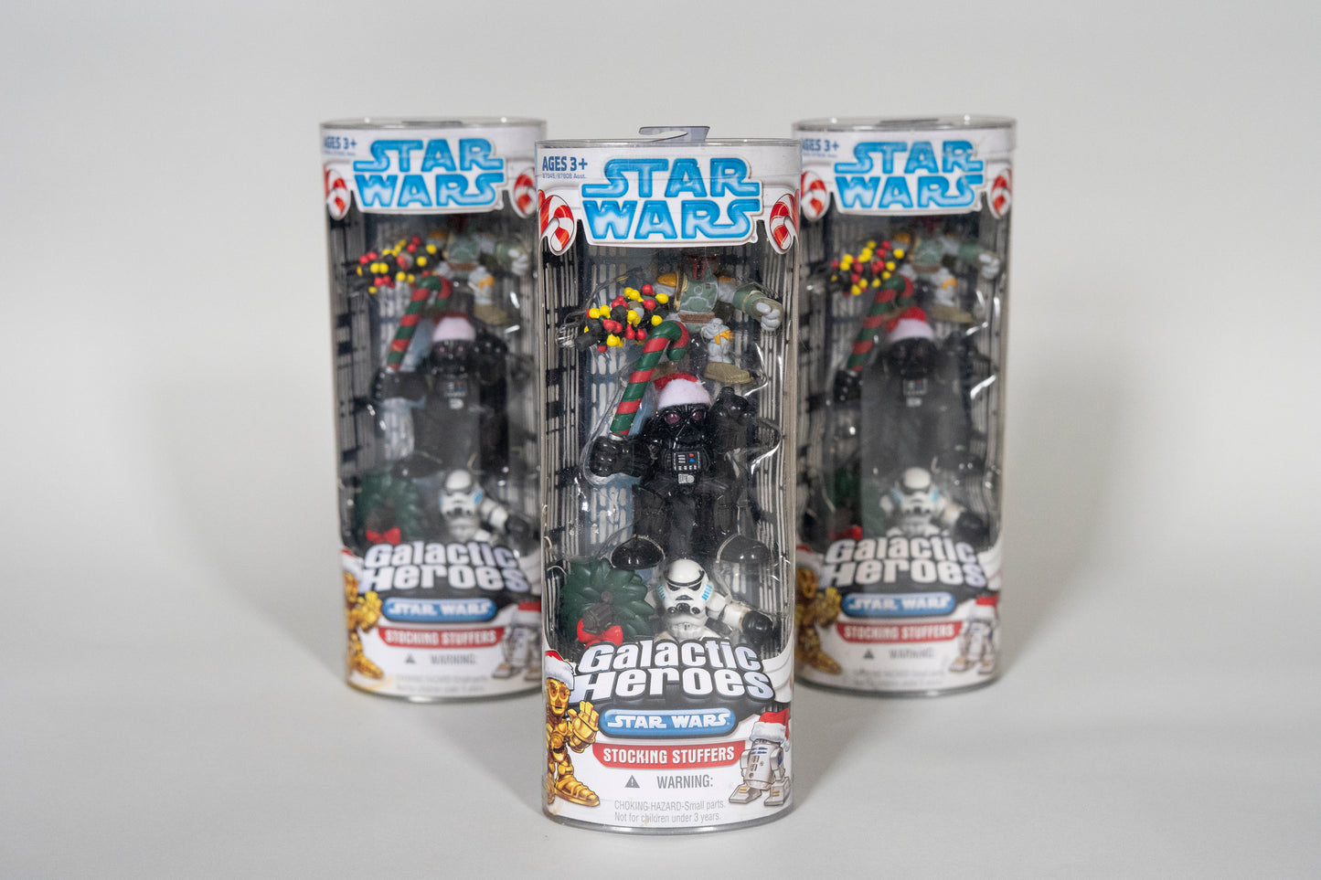 Boba Fett Darth Vader Stormtrooper Galactic Heroes, Star Wars, Stocking Stuffers, Hasbro, 2008, Box Sealed - See description