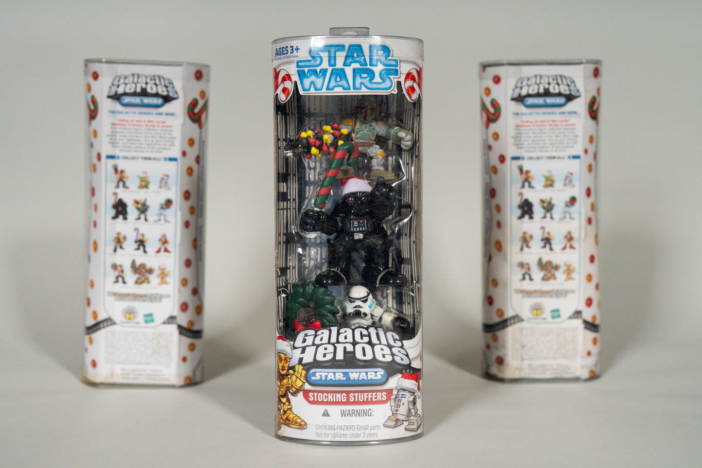 Boba Fett Darth Vader Stormtrooper Galactic Heroes, Star Wars, Stocking Stuffers, Hasbro, 2008, Box Sealed - See description