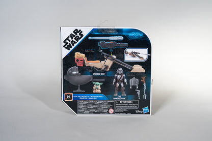 The Mandalorian & Speeder Bike, Star Wars, Mission Fleet, Hasbro, 2021, New/Box Sealed