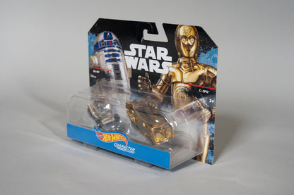 R2-D2 & C-3PO, Star Wars, Rogue One, Character Cars, Hot Wheels, 2014, New/Box Sealed