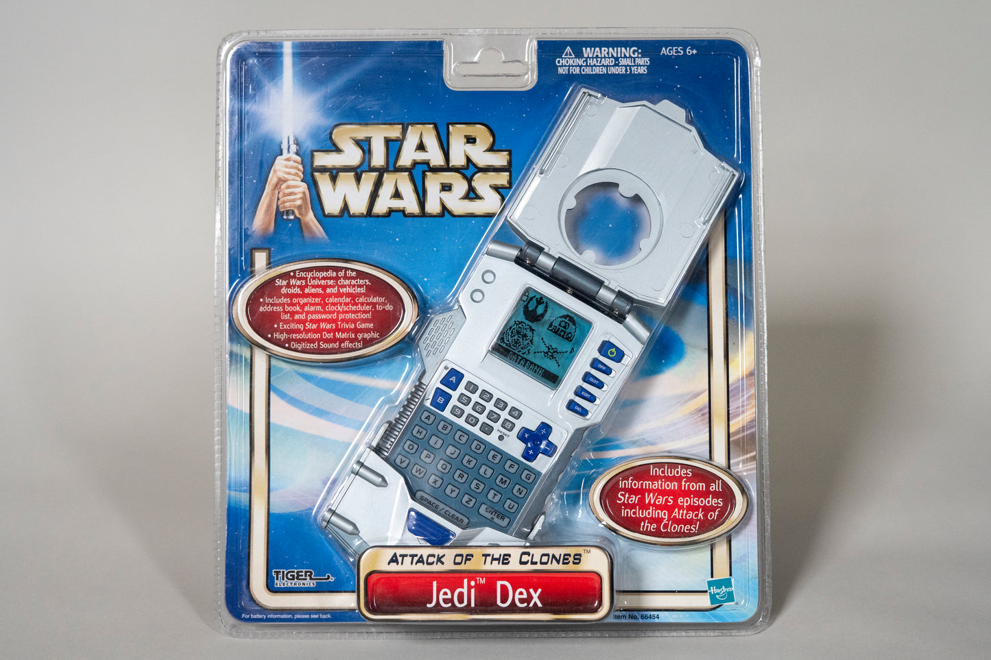 Jedi Dex, Star Wars, Attack Of The Clones, Hasbro, 2002, Box Sealed