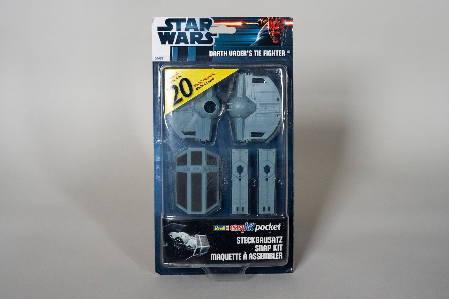 Darth Vader's Tie Fighter 00653, Star Wars, Easy Kit Pocket, Revell, 2012, New/Box Sealed