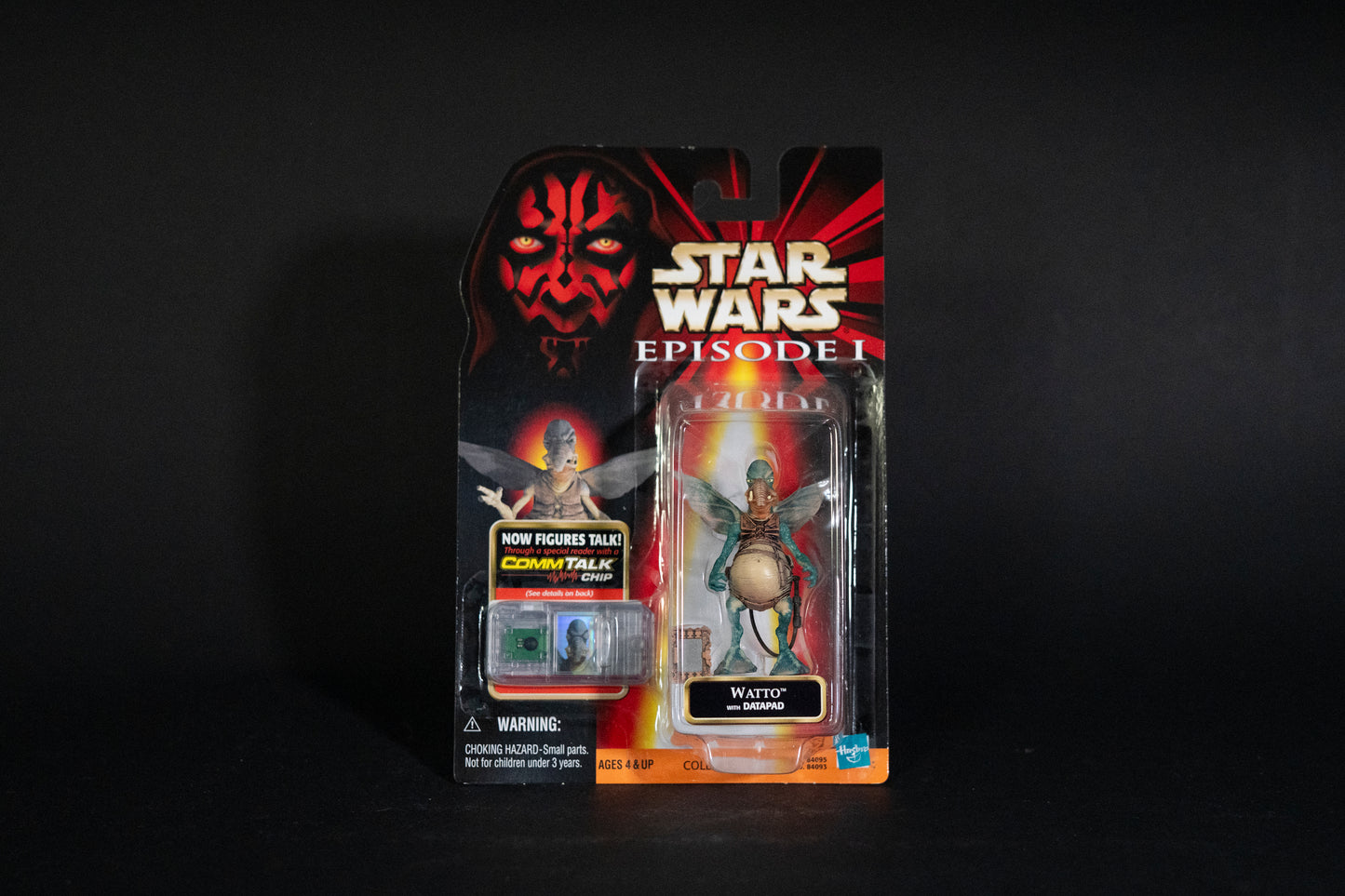 Watto with Datapad, Star Wars, Episode 1, Comm Talk Chip, Hasbro, 1999, Box Sealed