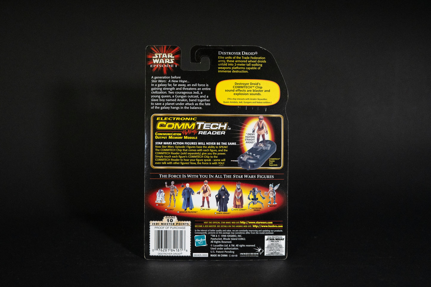 Destroyer Droid, Star Wars, Episode 1, Comm Tech Chip, Hasbro, 1998, Box Sealed