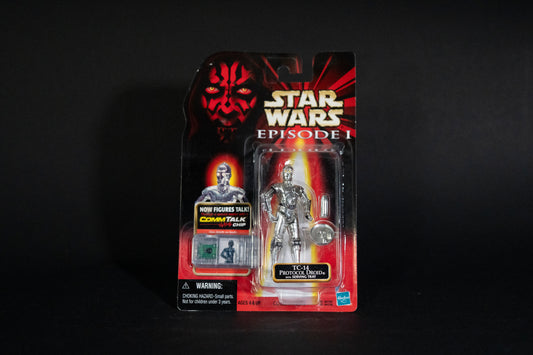 TC-14 Protocol Droid with Serving Tray, Star Wars, Episode 1, Comm Talk Chip, Hasbro, 1999, Box Sealed