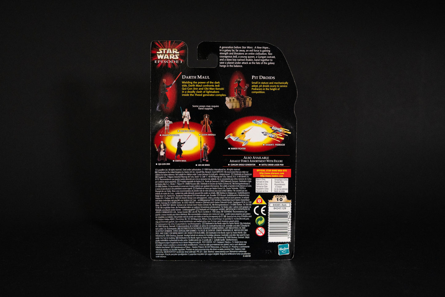 Darth Maul with bonus (orange) Pit Droid, Star Wars, Episode 1, Hasbro, 1999, Box Sealed