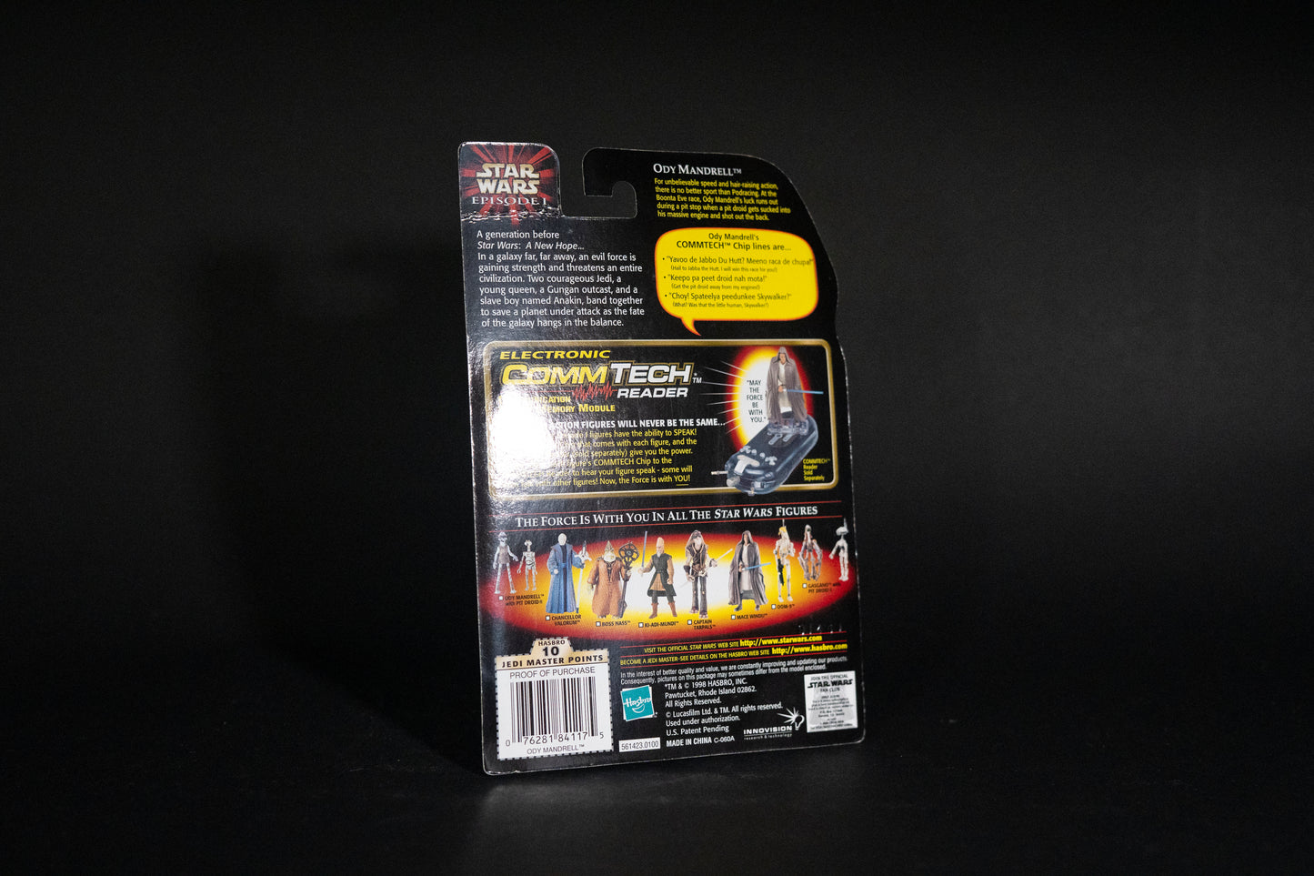 Ody Mandrell with Otoga 222 Pit Droid, Star Wars, Episode 1, Comm Talk Chip, Hasbro, 1998, Box Sealed