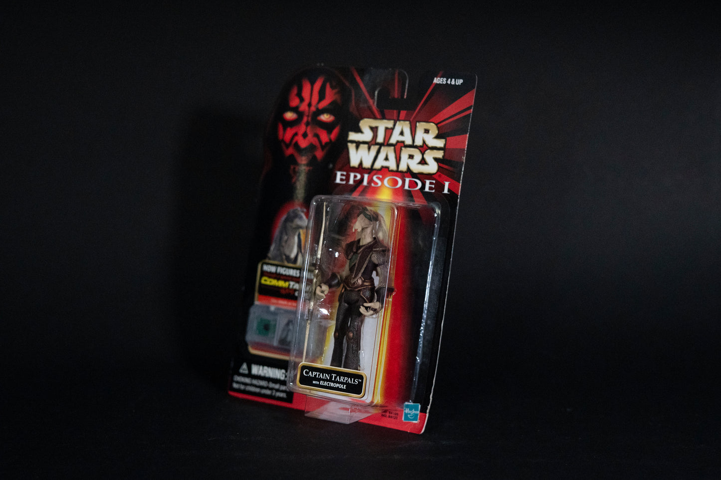 Captain Tarpals with Electropole, Star Wars, Episode 1, Comm Talk Chip, Hasbro, 1998, Box Sealed