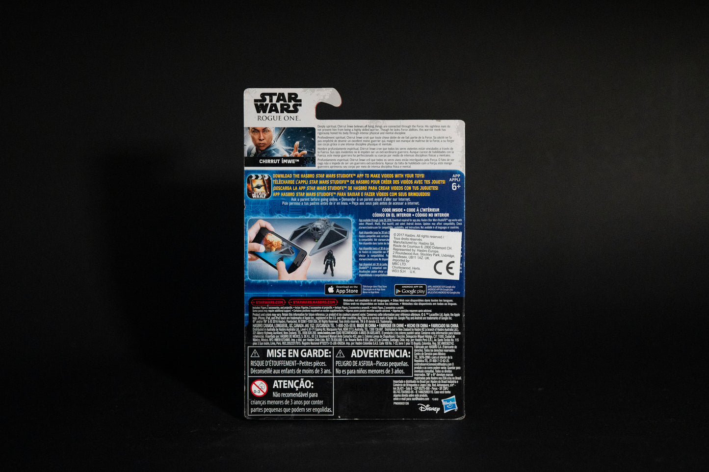 Chirrut Imwe, Star Wars, Rouge One, Projectile Firing, Hasbro, 2017, Box Sealed