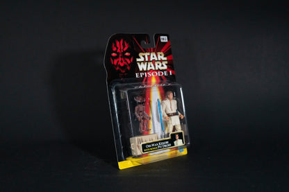 Obi-Wan Kenobi with bonus (red) Pit Droid, Star Wars, Episode 1, Hasbro, 1999, Box Sealed
