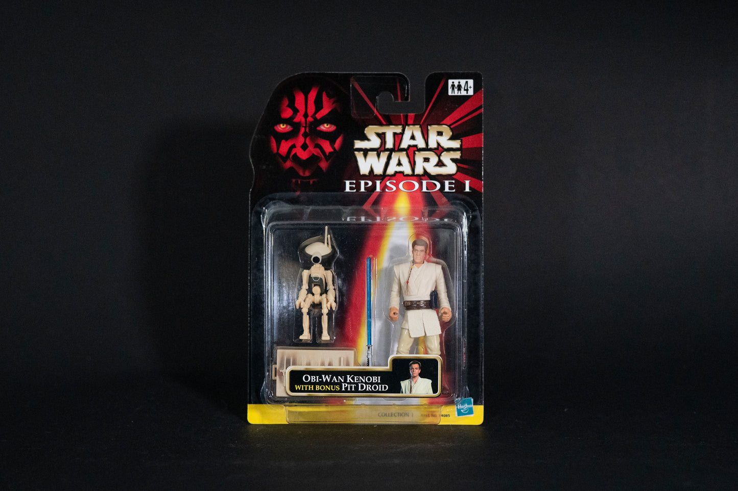 Obi-Wan Kenobi with bonus (cream) Pit Droid, Star Wars, Episode 1, Hasbro, 1999, Box Sealed