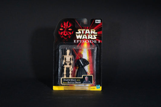 Darth Maul with bonus Battle Droid, Star Wars, Episode 1, Hasbro, 1999, Box Sealed