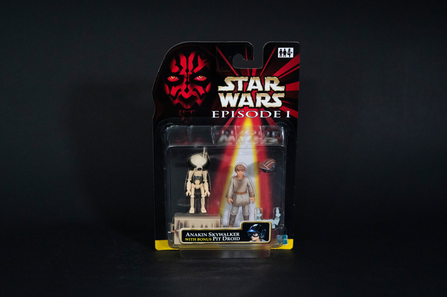 Anakin Skywalker with bonus (cream) Pit Droid, Star Wars, Episode 1, Hasbro, 1999, Box Sealed