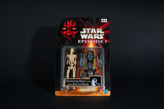 Destroyer Droid with bonus Battle Droid, Star Wars, Episode 1, Hasbro, 1999, Box Sealed