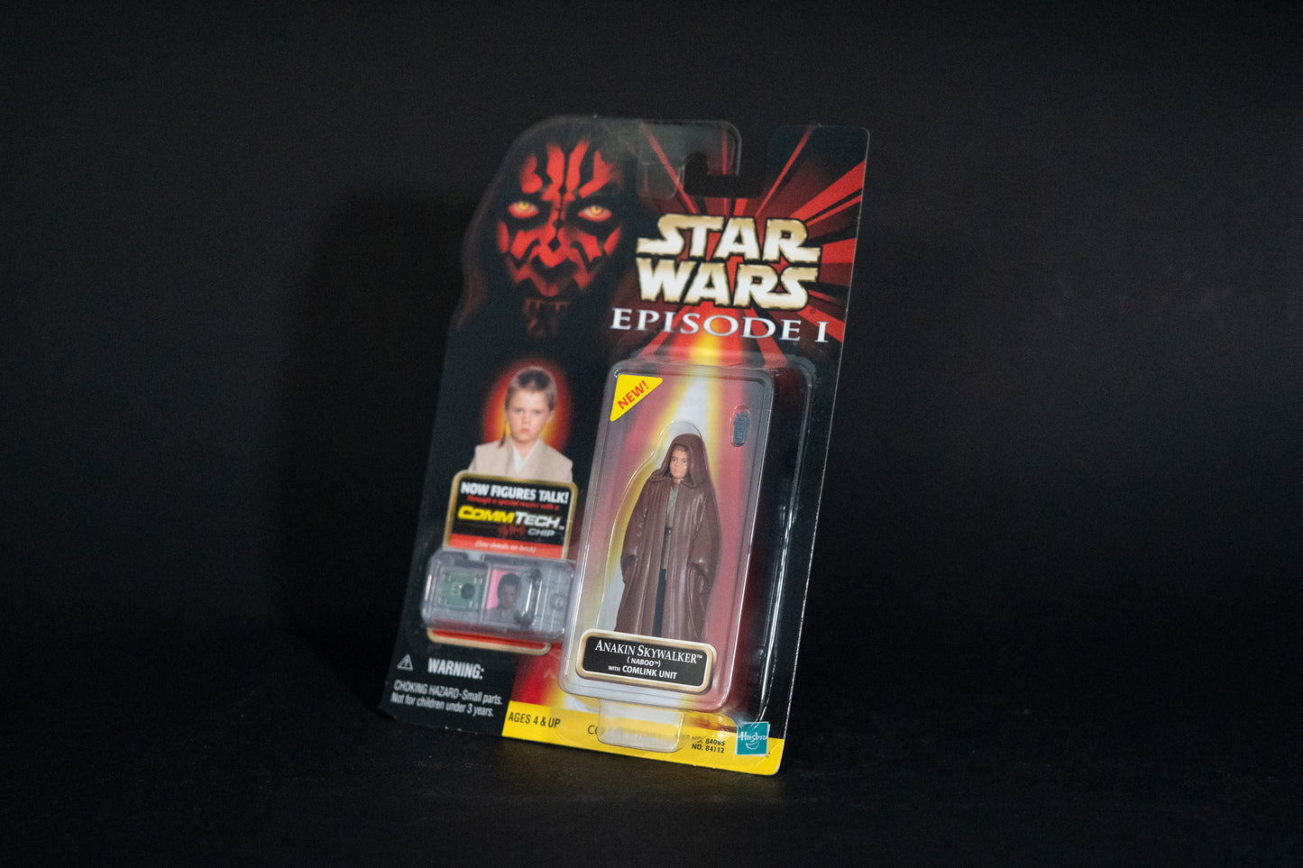 Anakin Skywalker (Naboo) with Comlink Unit, Star Wars, Episode 1, Comm Tech Chip, Hasbro, 1999, Box Sealed