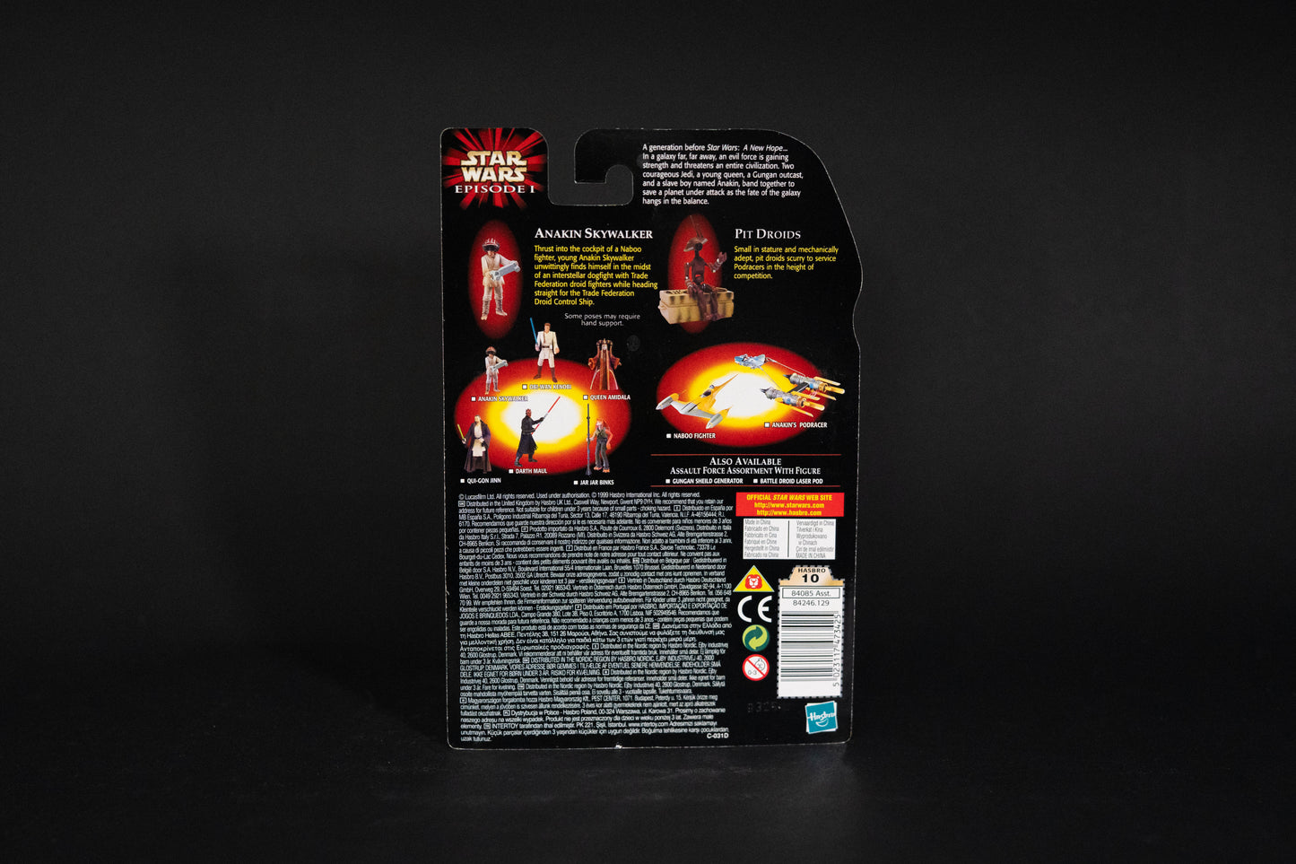 Anakin Skywalker with bonus (cream) Pit Droid, Star Wars, Episode 1, Hasbro, 1999, Box Sealed