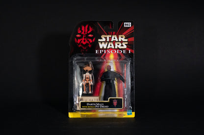 Darth Maul with bonus (orange) Pit Droid, Star Wars, Episode 1, Hasbro, 1999, Box Sealed