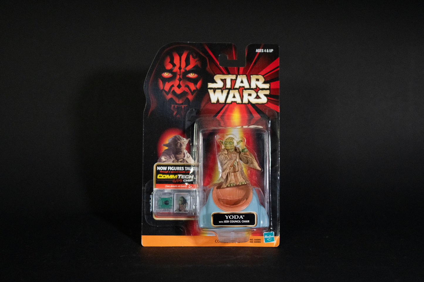 Yoda with Jedi Council Chair, Star Wars, Episode 1, Comm Tech Chip, Hasbro, 1998, Box Sealed
