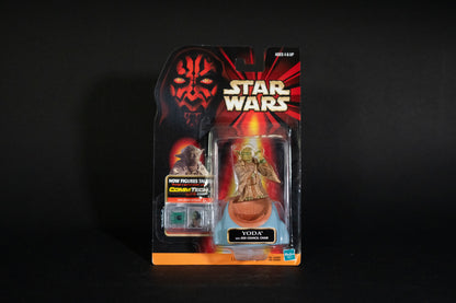 Yoda with Jedi Council Chair, Star Wars, Episode 1, Comm Tech Chip, Hasbro, 1998, Box Sealed