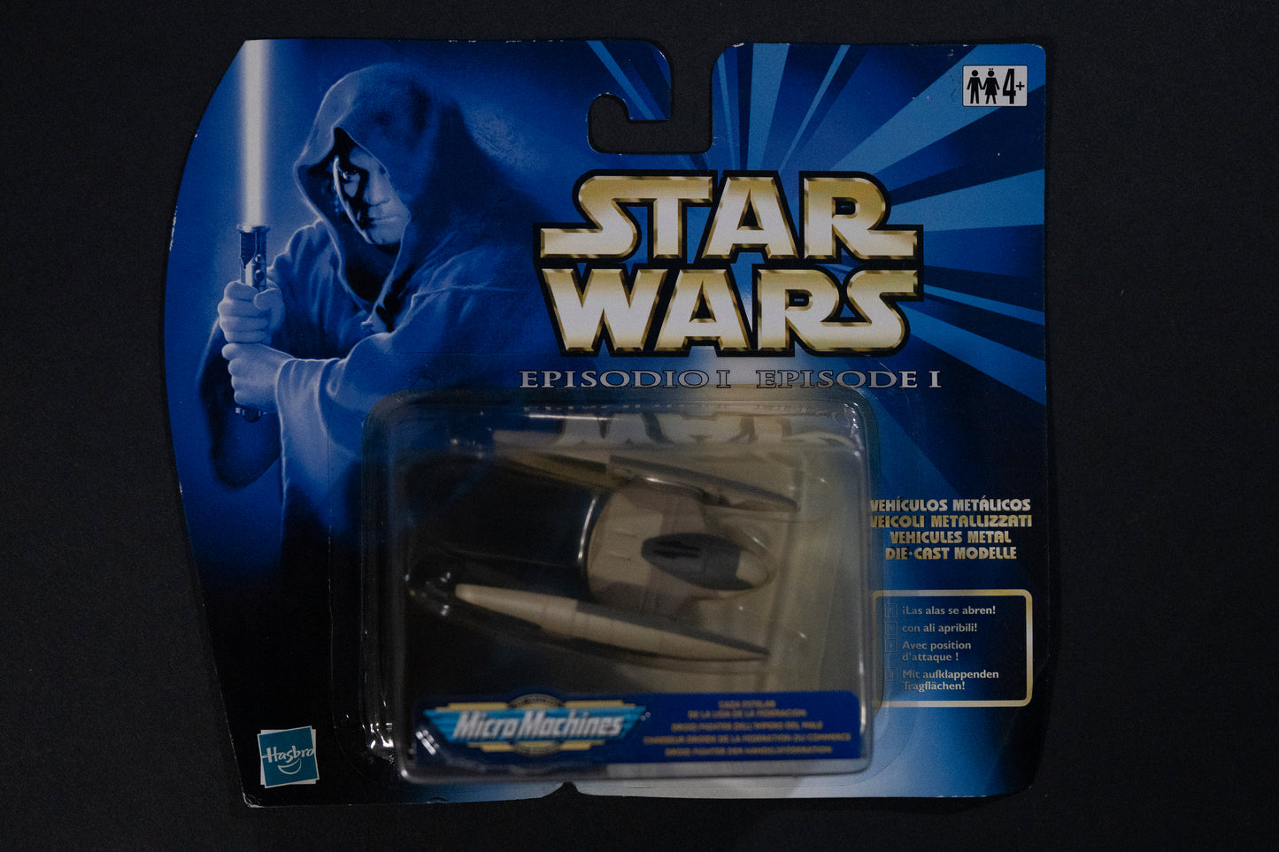 Trade Federation Droid Fighter, Star Wars, Episode 1, Micro Machines, Hasbro, Galoob, 1999, Box Sealed