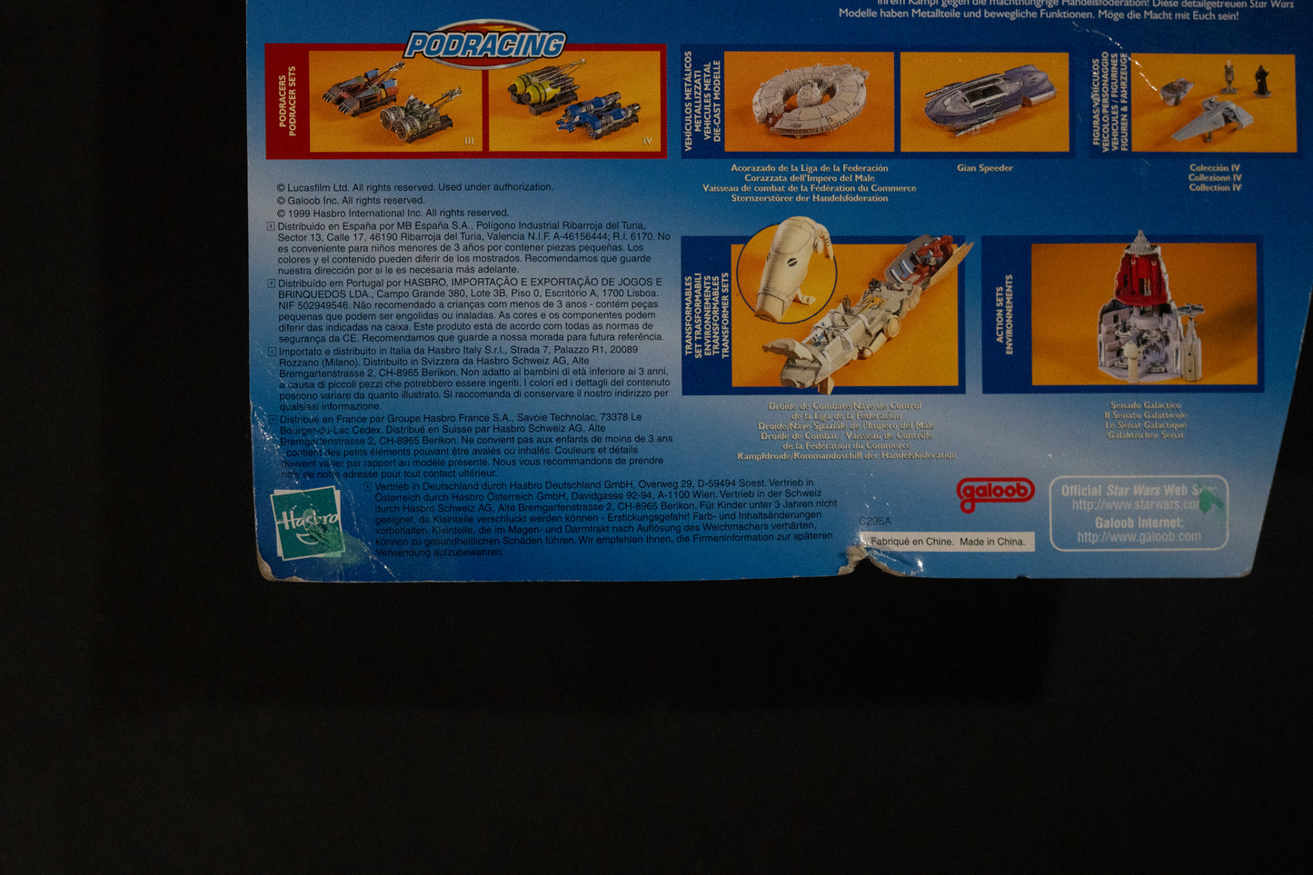 Trade Federation Droid Fighter, Star Wars, Episode 1, Micro Machines, Hasbro, Galoob, 1999, Box Sealed
