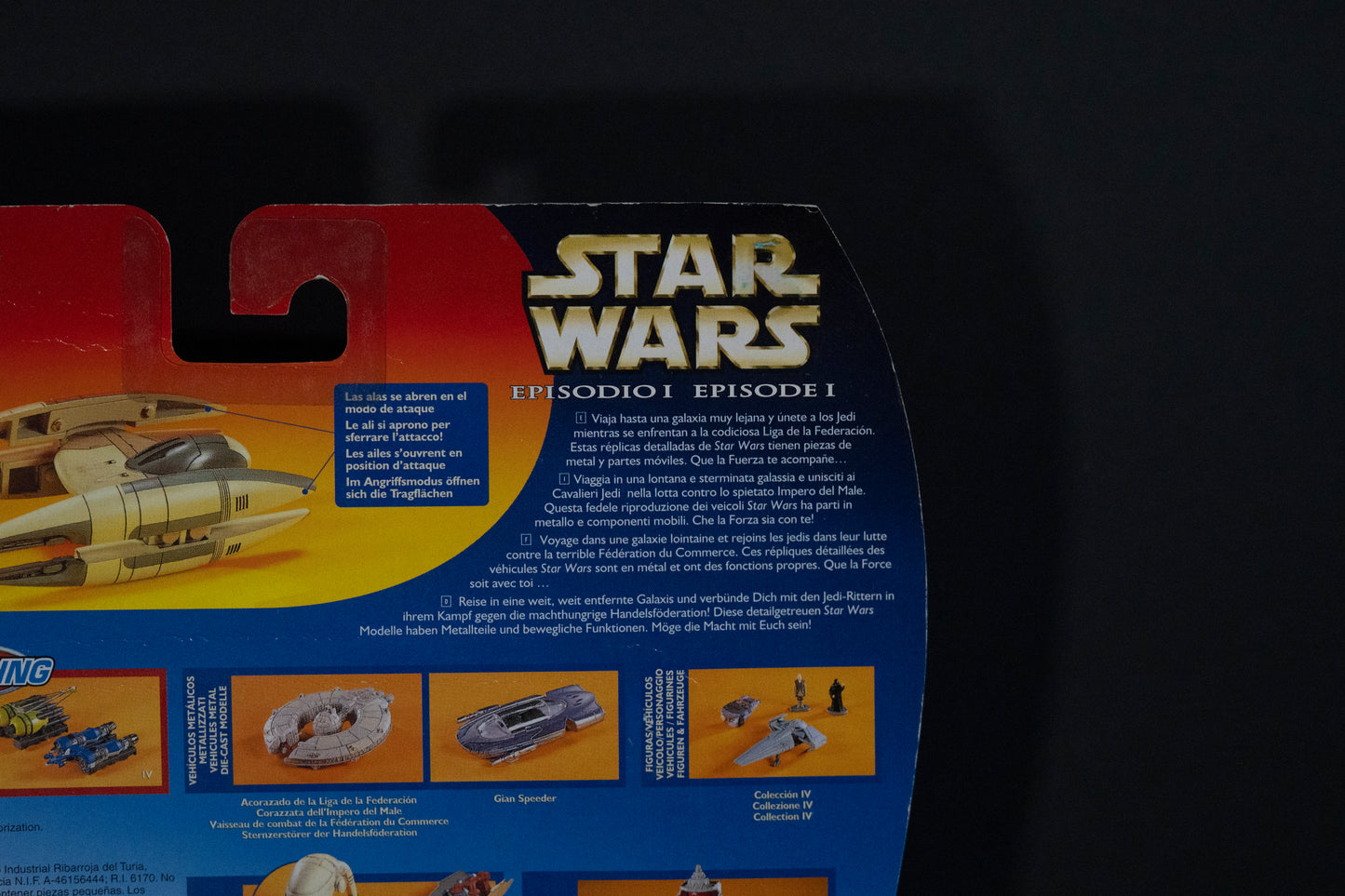 Trade Federation Droid Fighter, Star Wars, Episode 1, Micro Machines, Hasbro, Galoob, 1999, Box Sealed