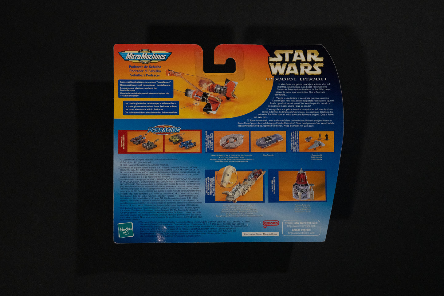 Sebulba's Podracer, Star Wars, Episode 1, Micro Machines, Hasbro, Galoob, 1999, Box Sealed