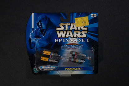 Podracing, Podracers I, Star Wars, Episode 1, Micro Machines, Hasbro, Galoob, 1999, Box Sealed - Sticker